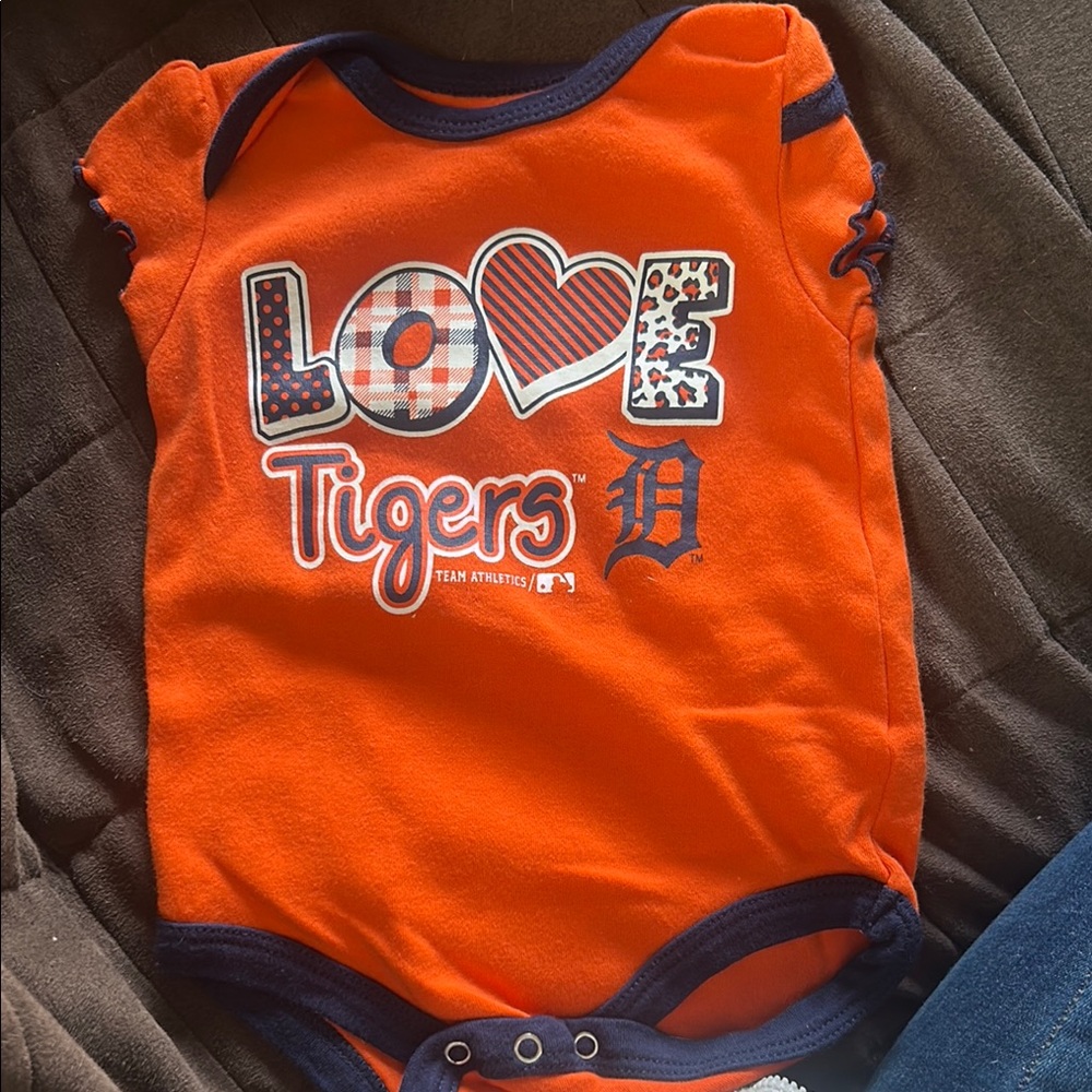 Detroit Tigers Orange Bodysuit - Genuine Merchandise